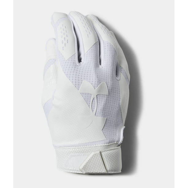 Under Armour F6 Football Gloves Glue Grip Black//White 1304694-001 Men/'s Size XL